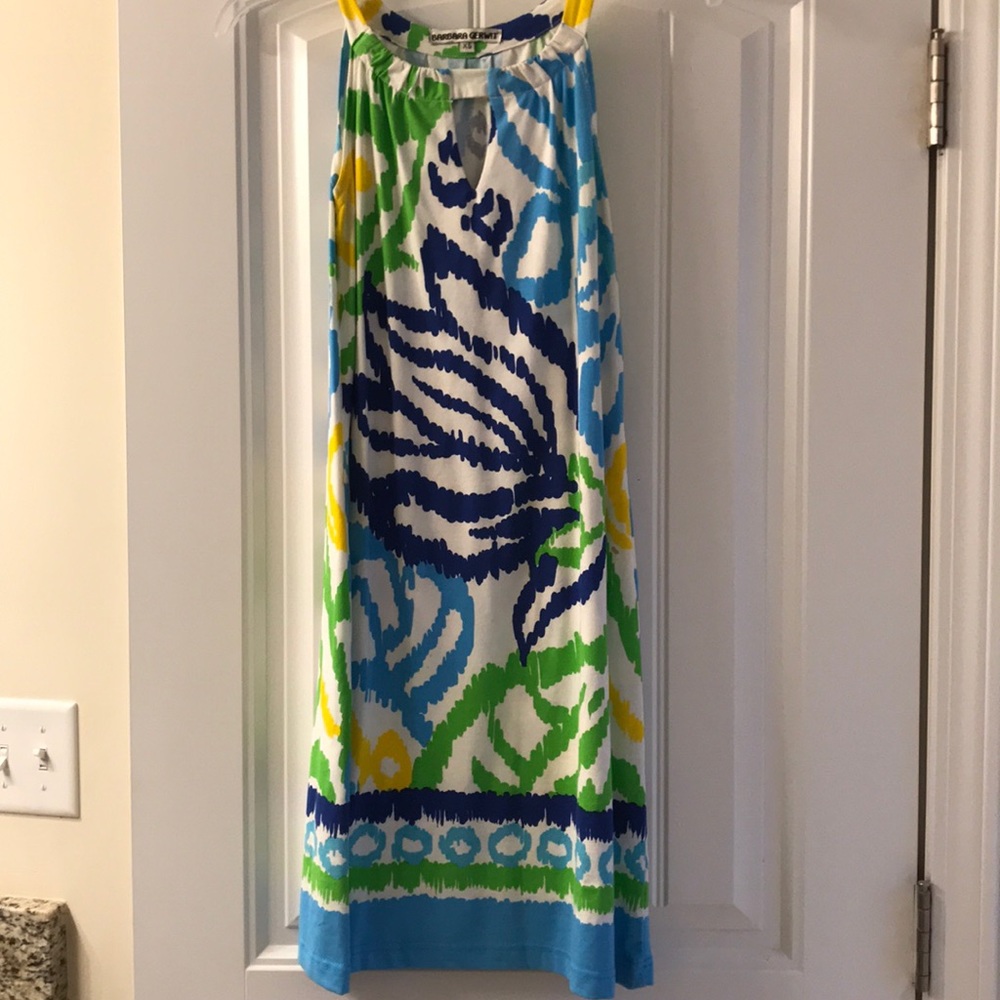 Keyhole multi colored dress